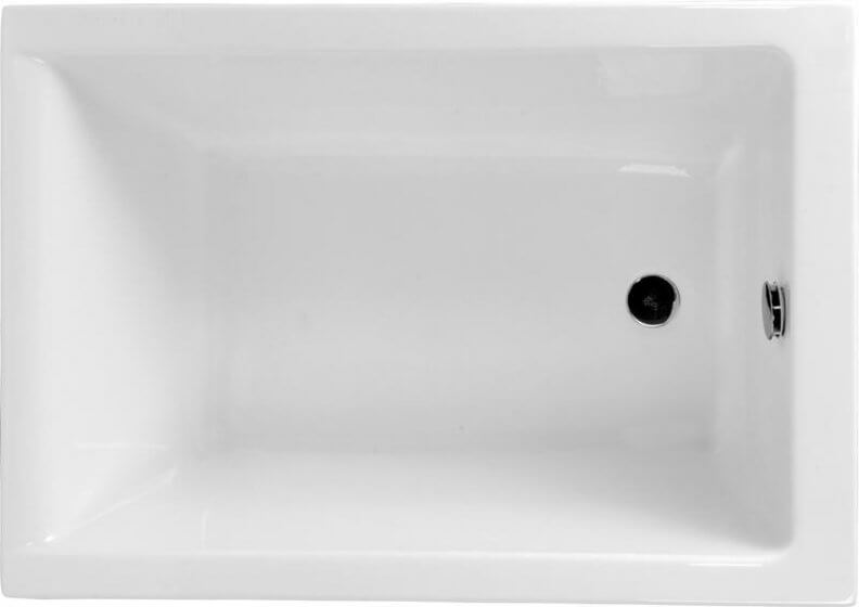 Kleine rechteckige Badewanne CAPRI 100 x 70 cm