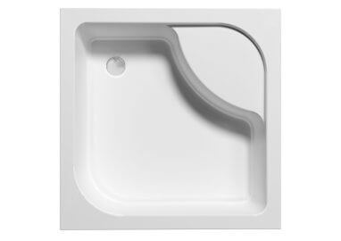 Quadratische  tiefe Duschwanne TENOR 80 x 80 x 24 cm