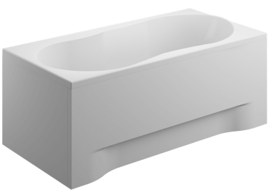 Acrylverkleidung für rechteckige Badewanne - Frontplatte 170 cm Höhe 52 cm