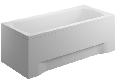 Acrylverkleidung für rechteckige Badewanne - Frontplatte 170 cm Höhe 58 cm