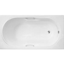 Rechteckige Badewanne LUX mit Griffen  150 x 75 cm 