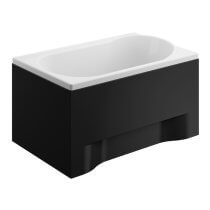 Acrylverkleidung für eine rechteckige Badewanne - Seitenwand 70 cm Höhe 51 cm schwarz