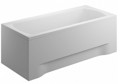 Acrylverkleidung für eine rechteckige Badewanne - Frontplatte 190 cm Höhe 58 cm 