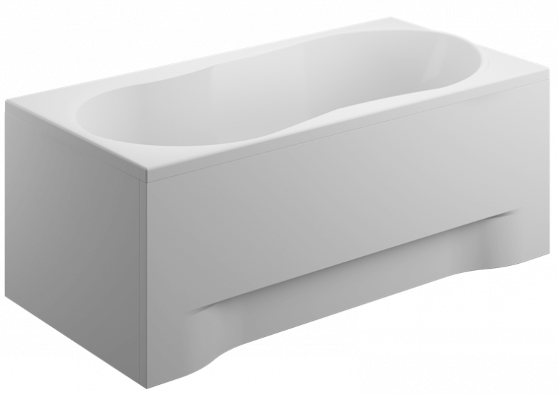 Acrylverkleidung für eine rechteckige Badewanne - Seitenwand 70 cm Höhe 52 cm