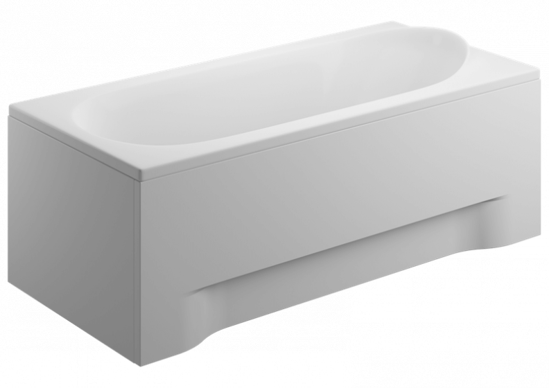 Acrylverkleidung für eine rechteckige Badewanne - Seitenwand 75 cm Höhe 52 cm